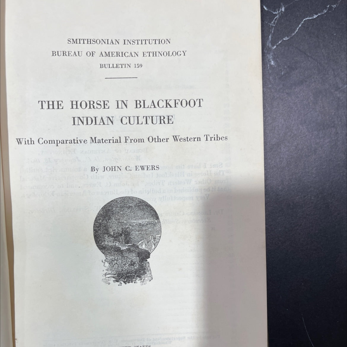 the horse in blackfoot indian culture with comparative material from other western tribes book, by john c. ewars, 1955 image 2