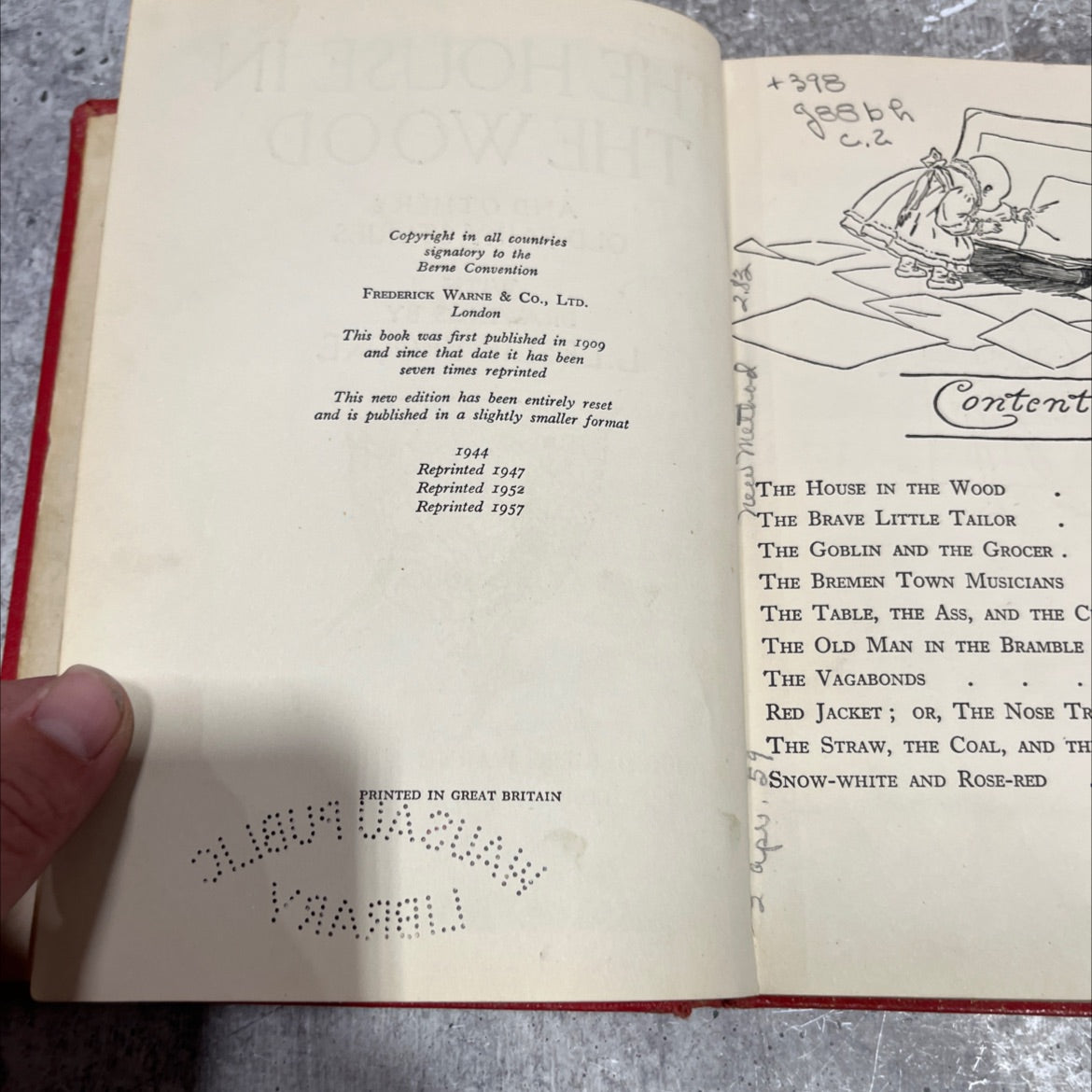 the house in the wood and other old fairy stories book, by l.leslie brooke, 1957 Hardcover image 3