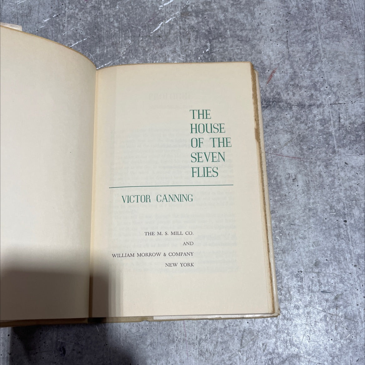 the house of the seven flies book, by victor canning, 1952 Hardcover image 2
