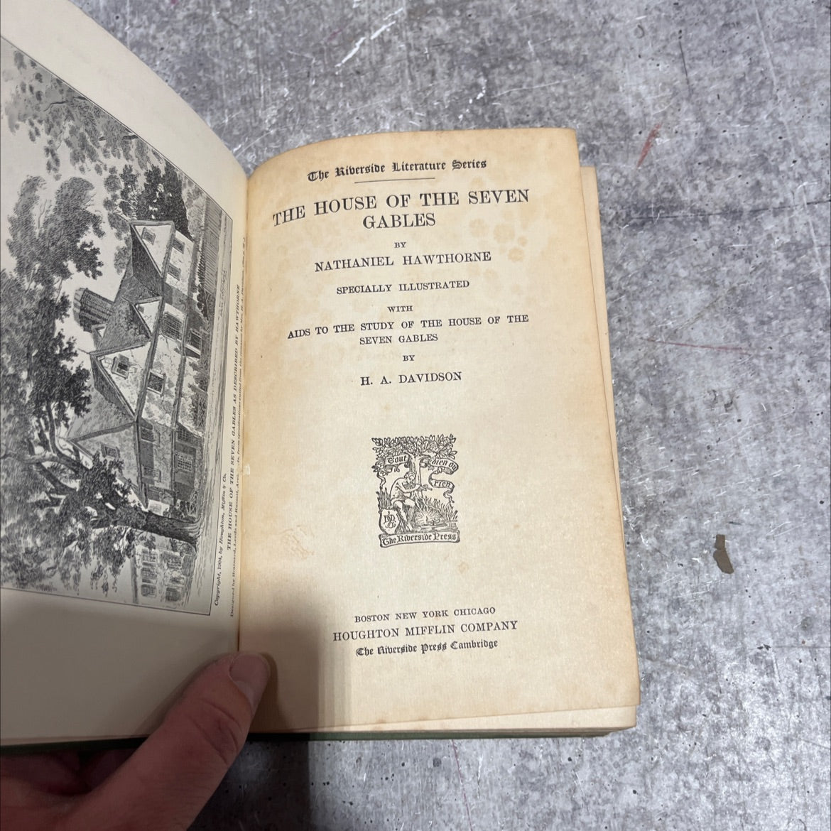 the house of the seven gables book, by nathaniel hawthorne, 1904 Hardcover image 2