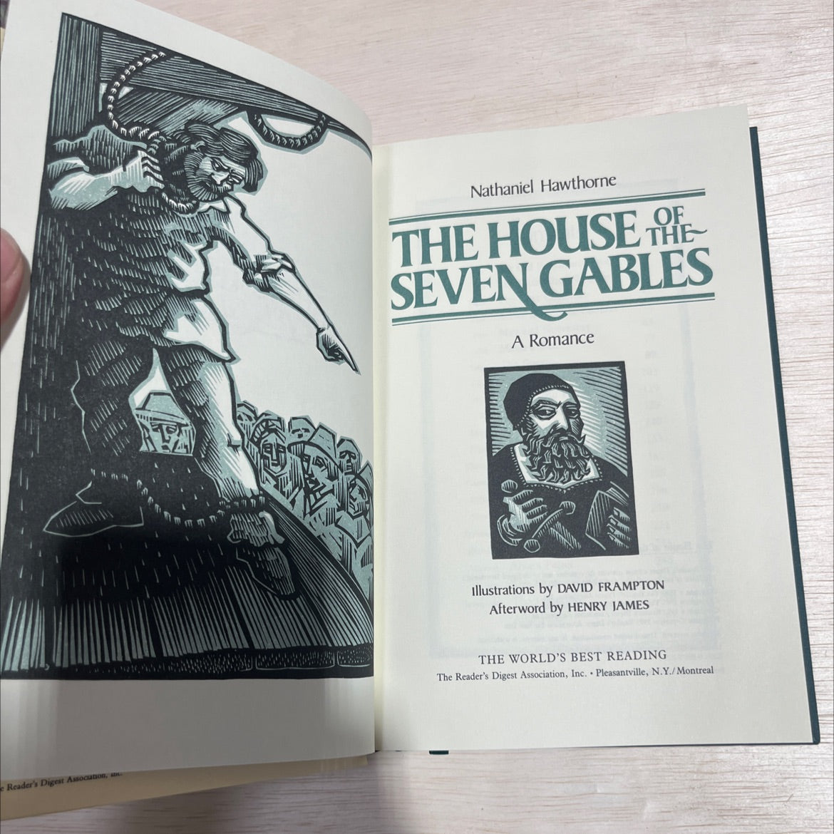 the house of the seven gables book, by Nathaniel Hawthorne, 1985 Hardcover image 2