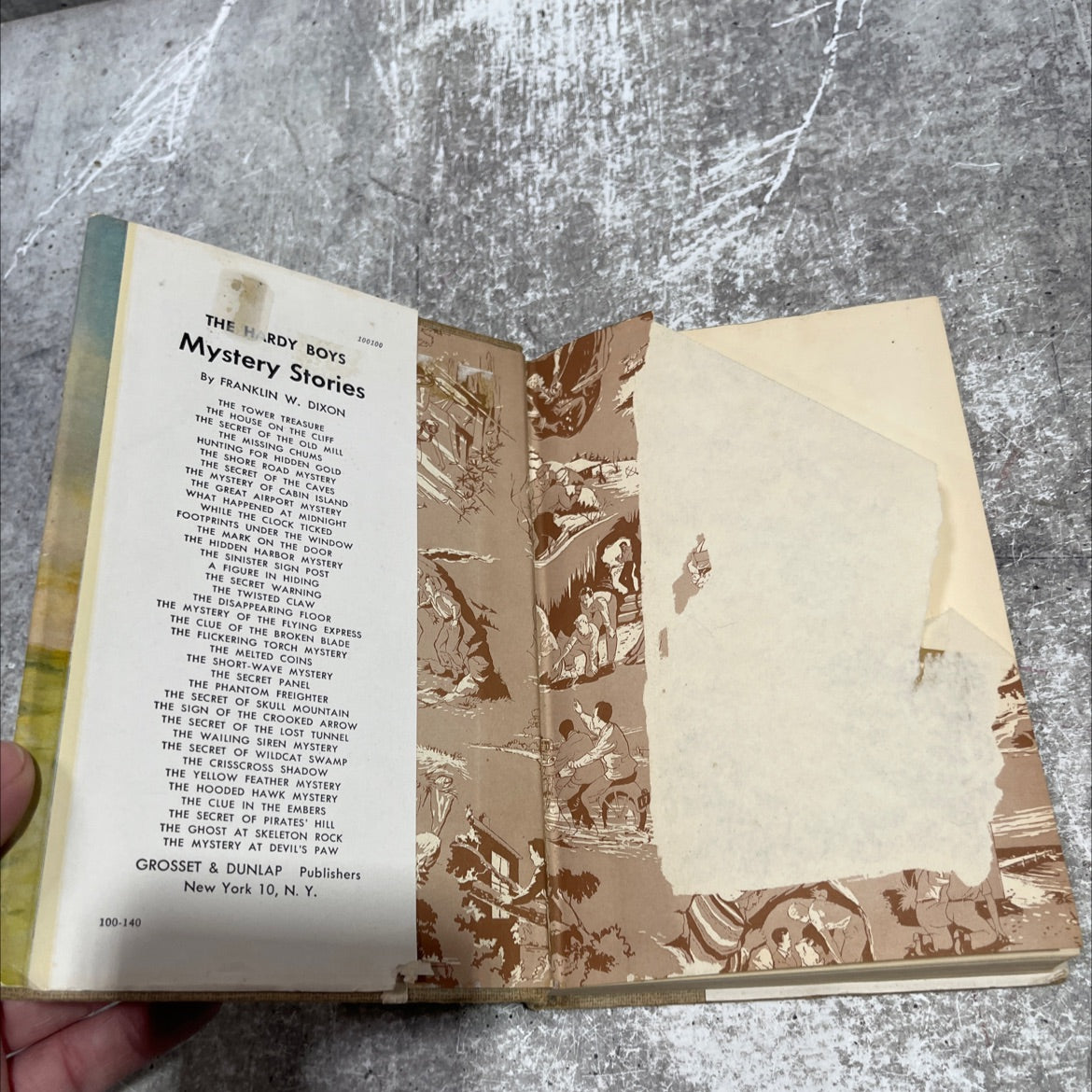 the house on the cliff book, by franklin w. dixon, 1959 Hardcover image 4