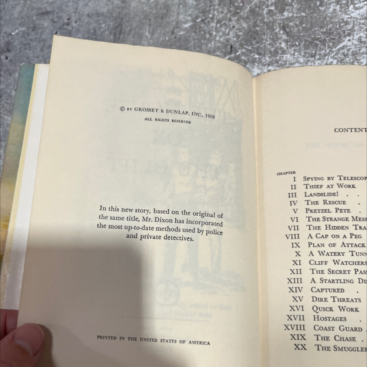 the house on the cliff book, by franklin w. dixon, 1959 Hardcover image 3