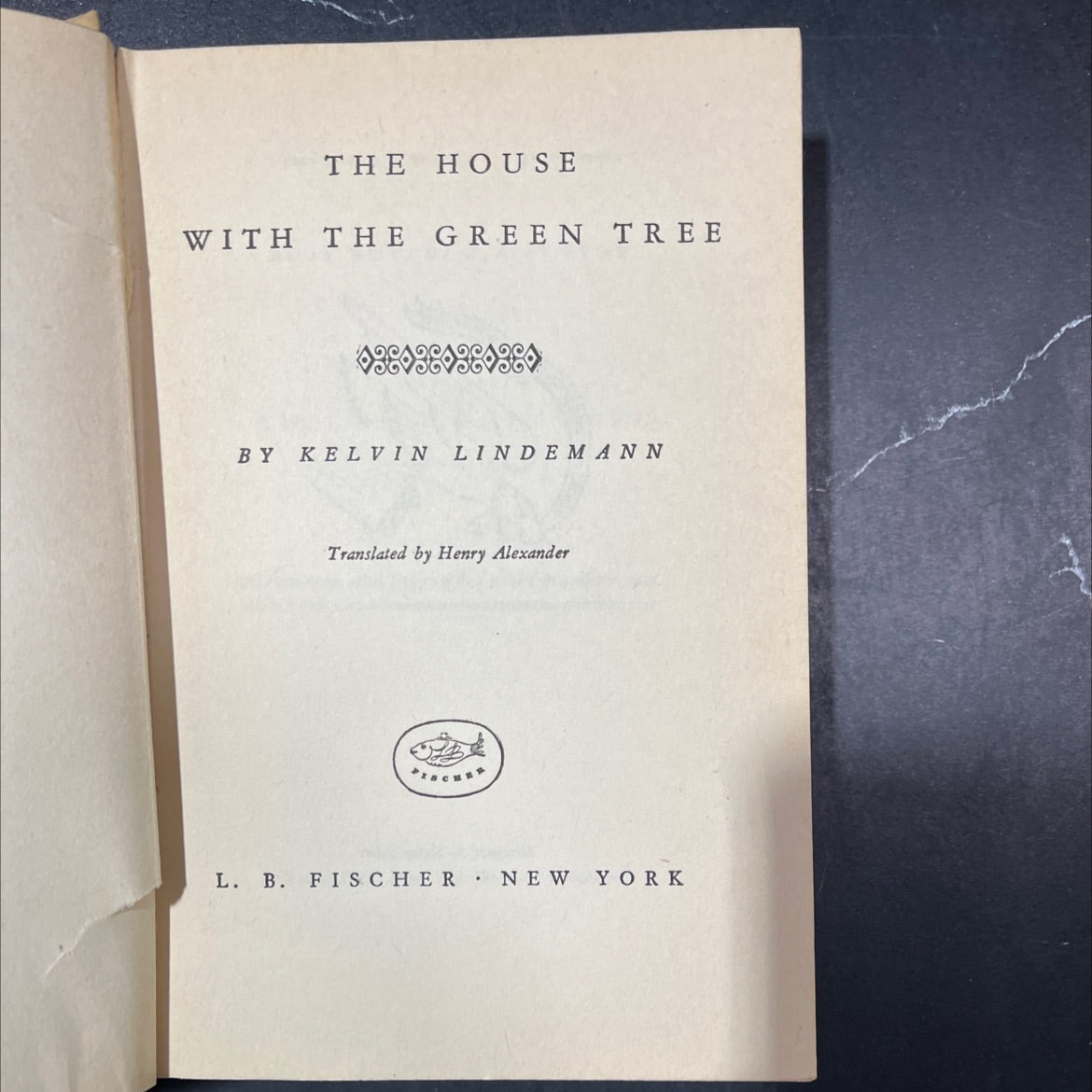 the house with the green tree book, by kelvin lindemann, 1944 Hardcover image 2