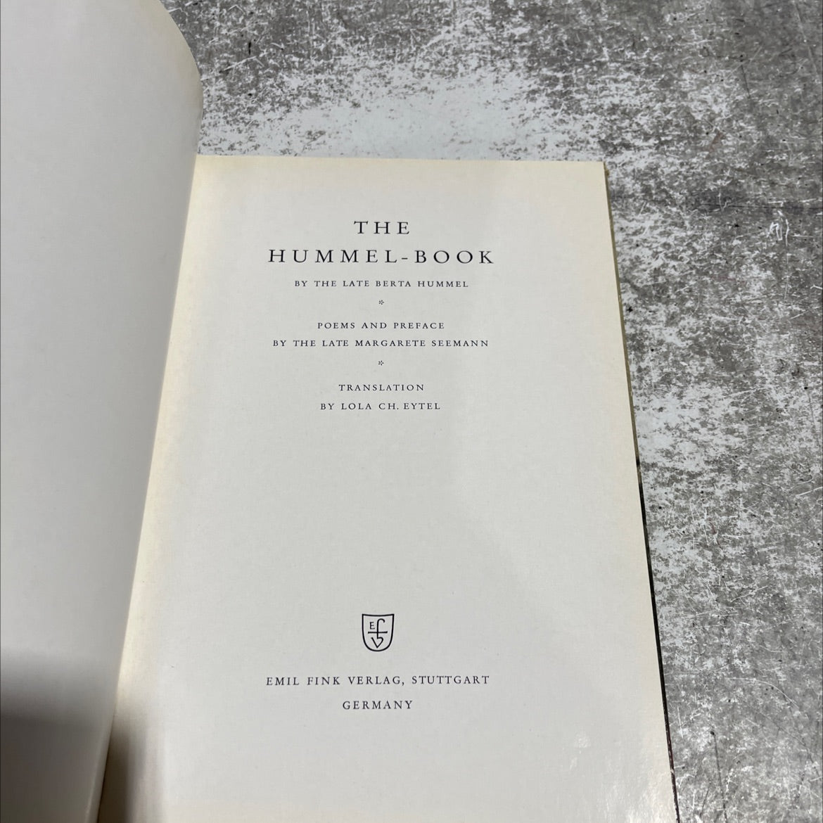 the hummel book book, by berta hummel, 1960 Hardcover image 2