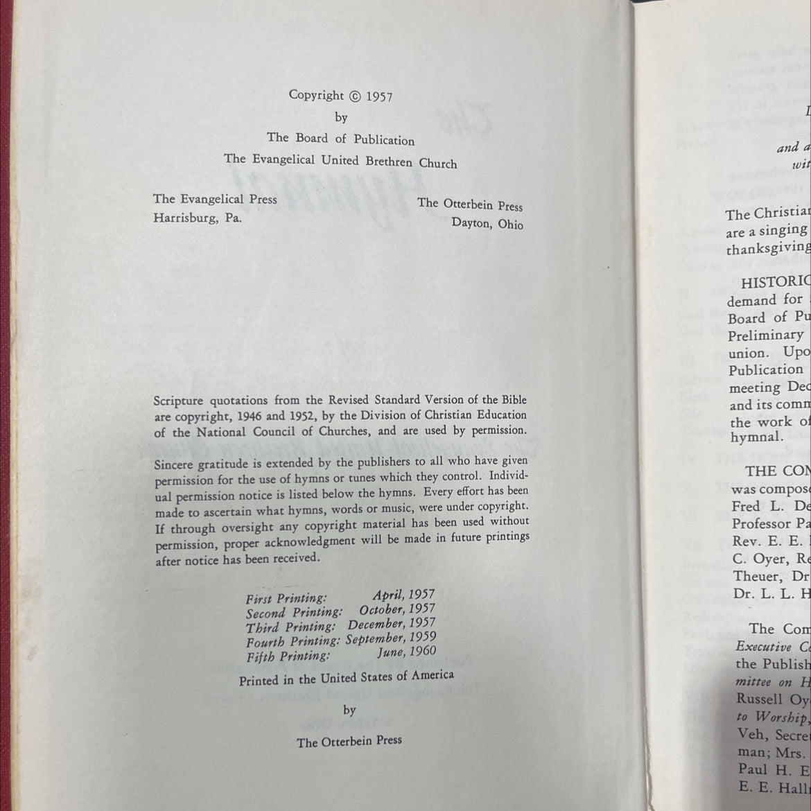 the hymnal of the evangelical united brethren church book, by The Board of Publication The Evangelical United Brethren image 3
