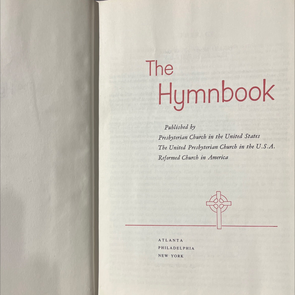 the hymnbook book, by john ribble, 1955 Hardcover image 2