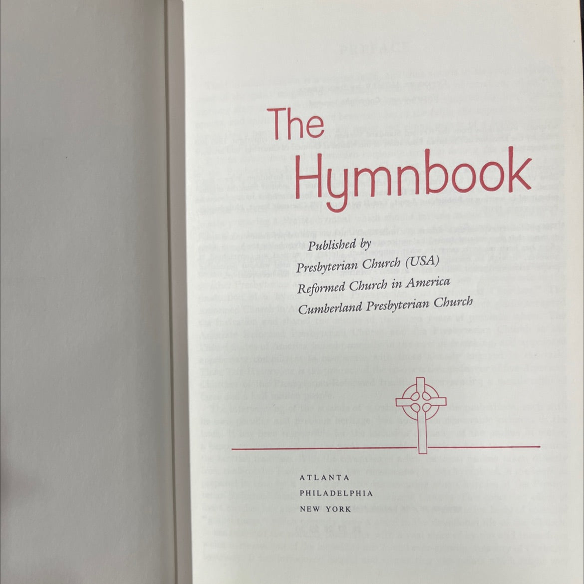 the hymnbook book, by john ribble, 1955 Hardcover image 2