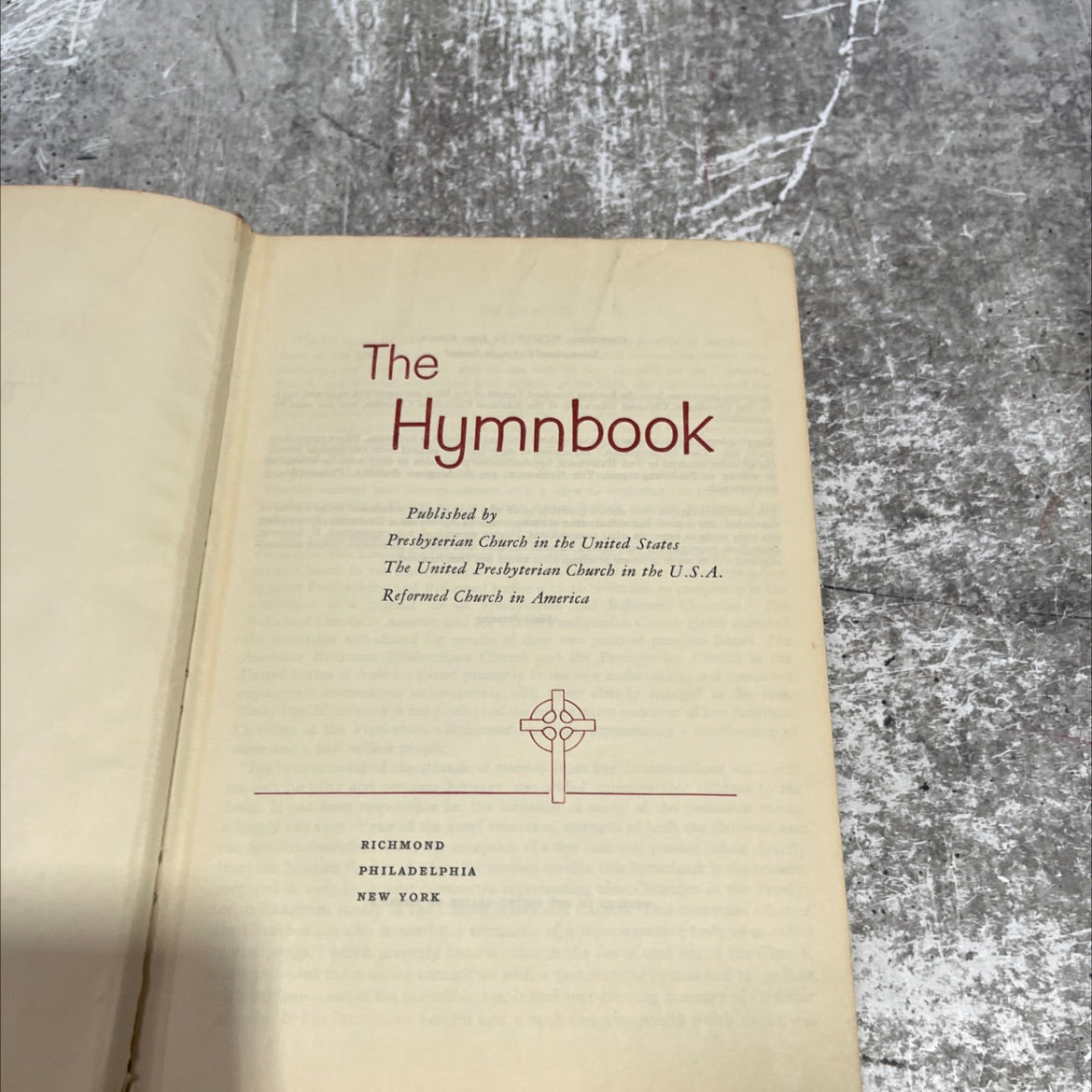 the hymnbook book, by john ribble, 1955 Hardcover image 2