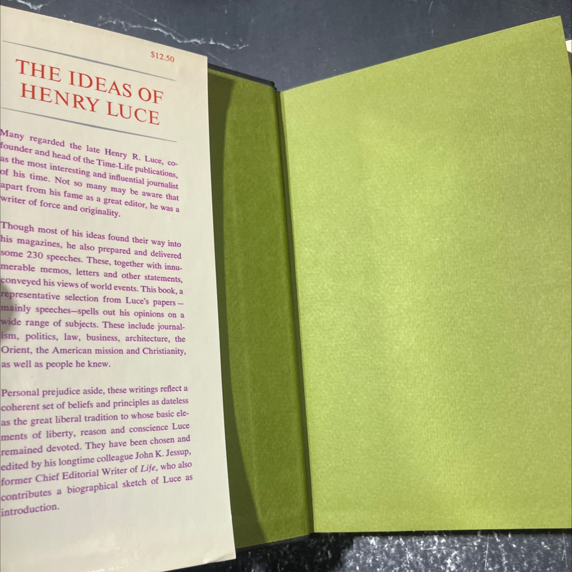 the ideas of henry luce book, by john k. jessup, 1969 Hardcover image 4