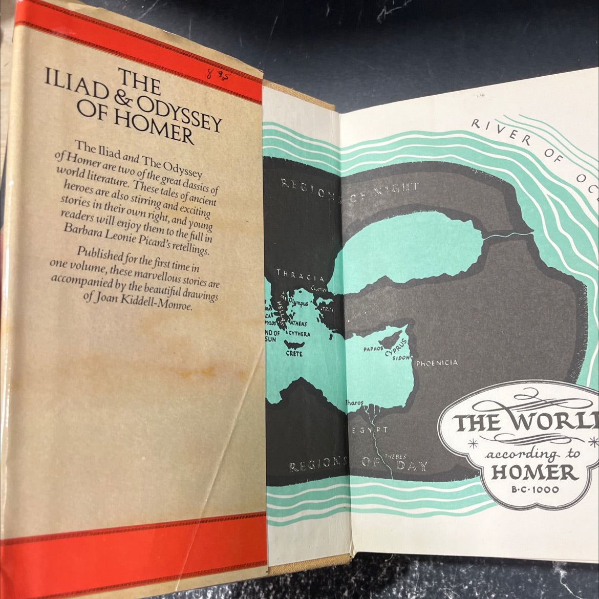 the iliad & odyssey of homer retold for children book, by barbara leonie picard, 1986 Hardcover image 4