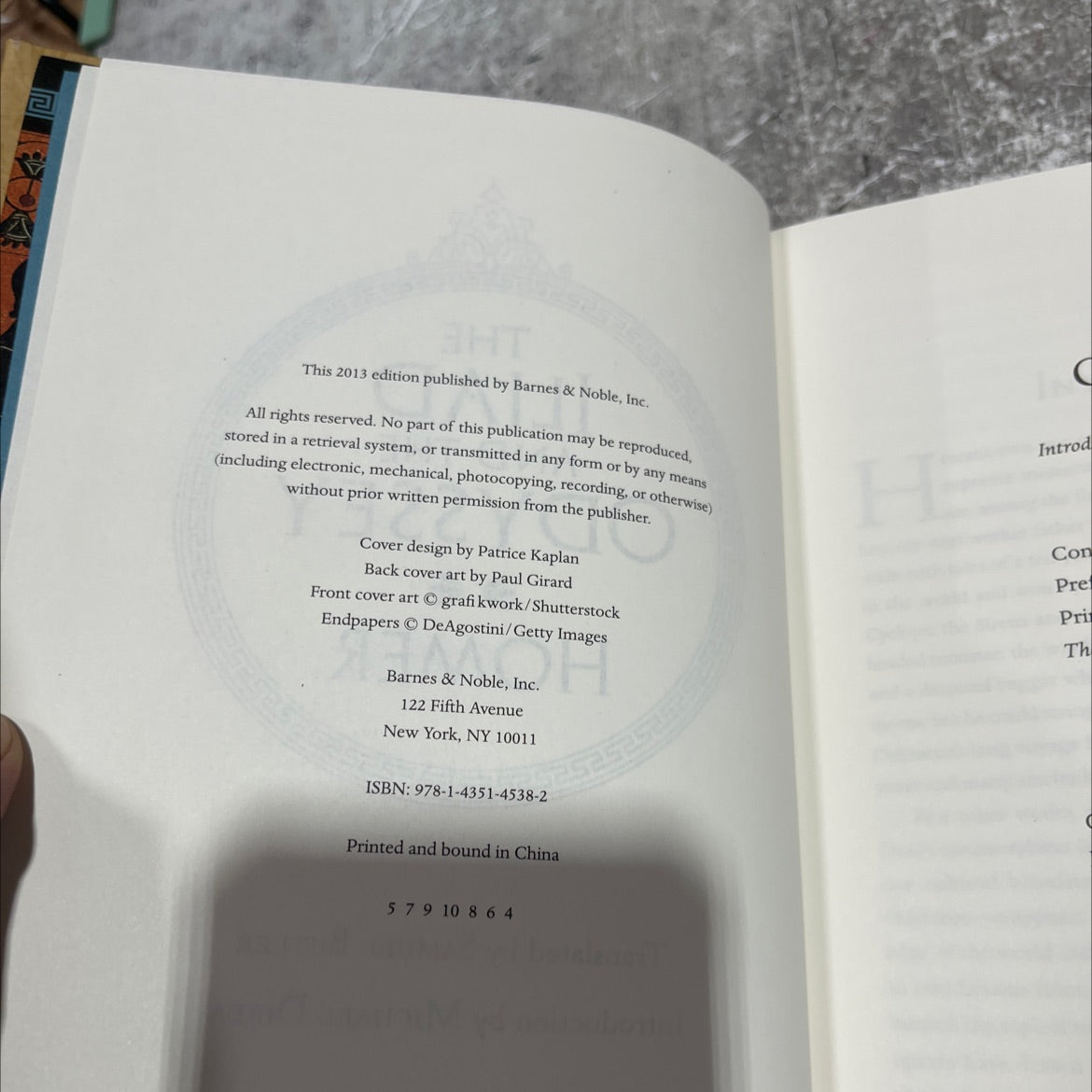 the iliad and the odyssey book, by homer, 2013 Leather image 3