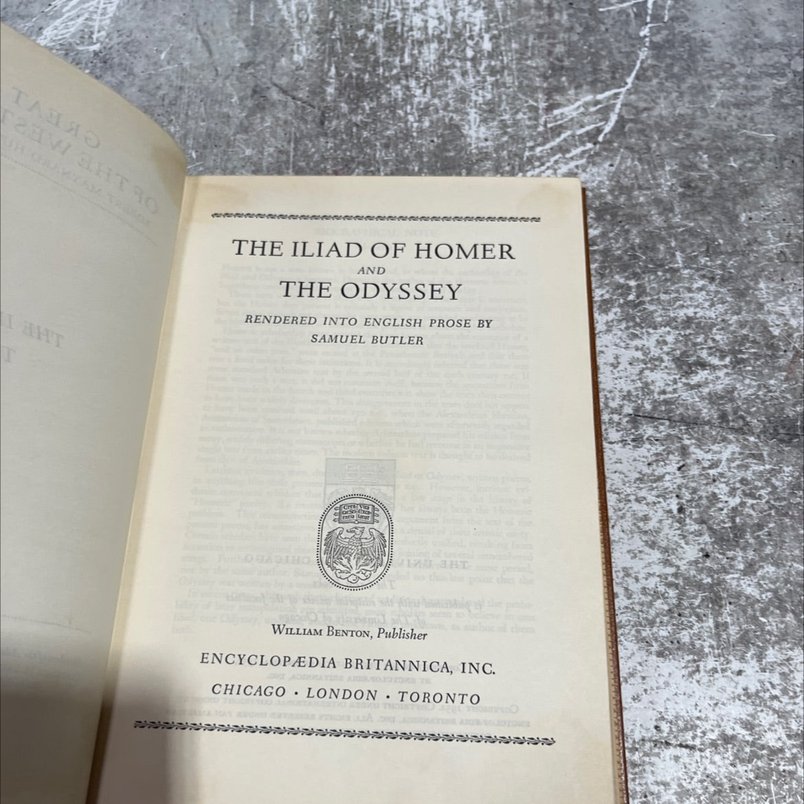 the iliad of homer and the odyssey rendered into english prose by samuel butler book, by samuel butler, 1970 Hardcover image 2