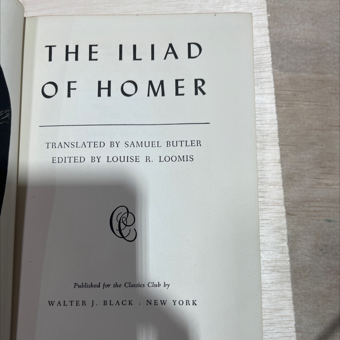 the iliad of homer book, by homer, 1942 Hardcover image 2