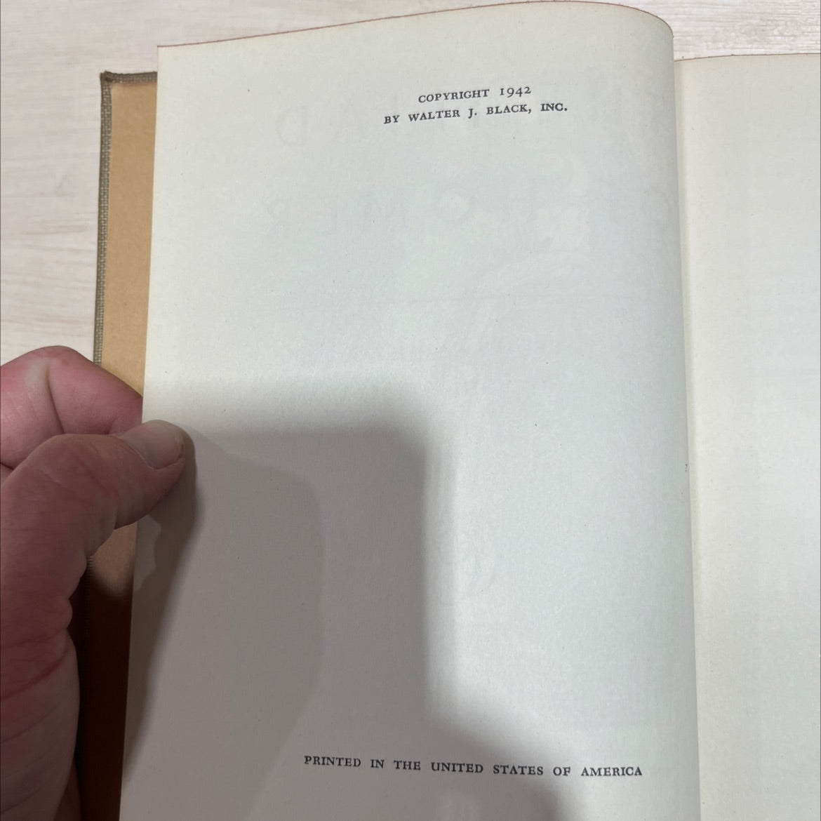 the iliad of homer book, by homer, 1942 Hardcover image 3