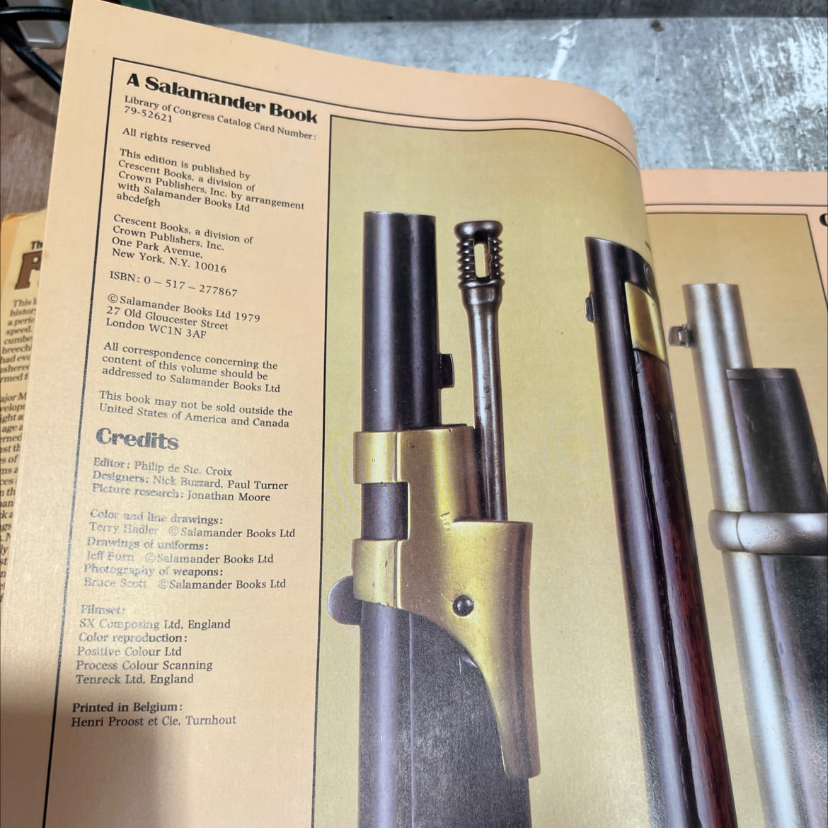 the illustrated encyclopedia of 19th century firearms book, by major f myatt mc, 1979 Hardcover image 3