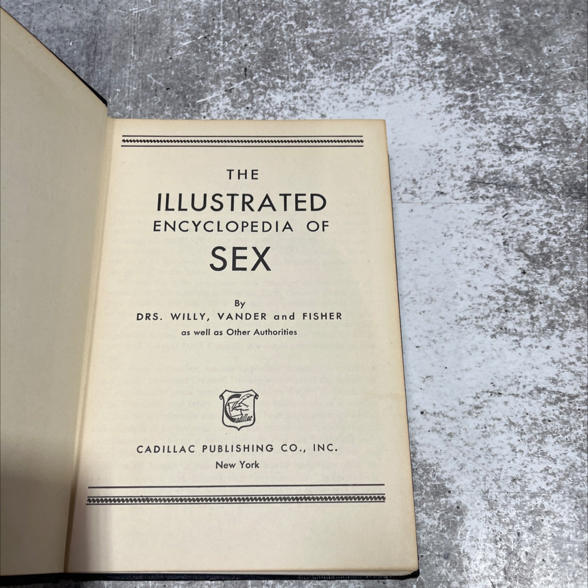 the illustrated encyclopedia of sex book, by drs. willy, vander and fisher, 1962 Hardcover image 2