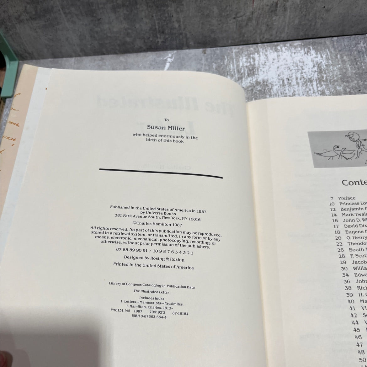 the illustrated letter book, by Charles Hamilton, 1987 Hardcover image 3