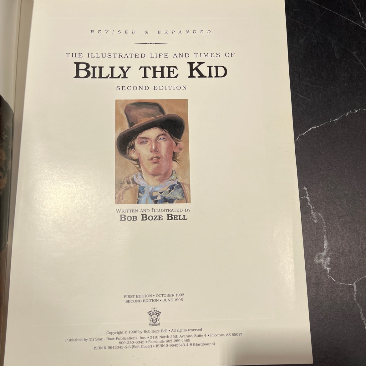 the illustrated life and times of billy the kid book, by bob boze bell, 1996 Paperback image 2