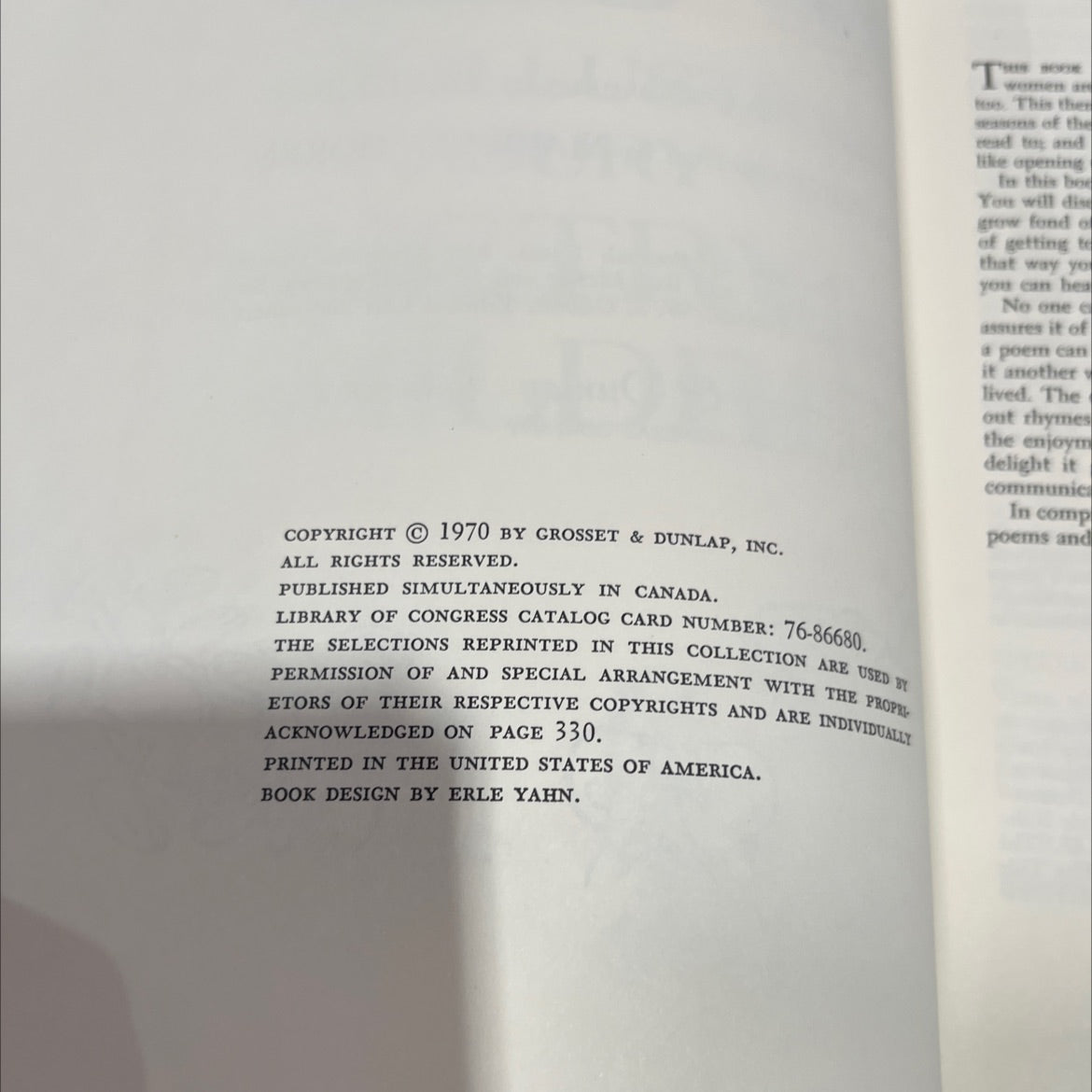the illustrated treasury of poetry for children book, by david ross, 1970 Hardcover image 3