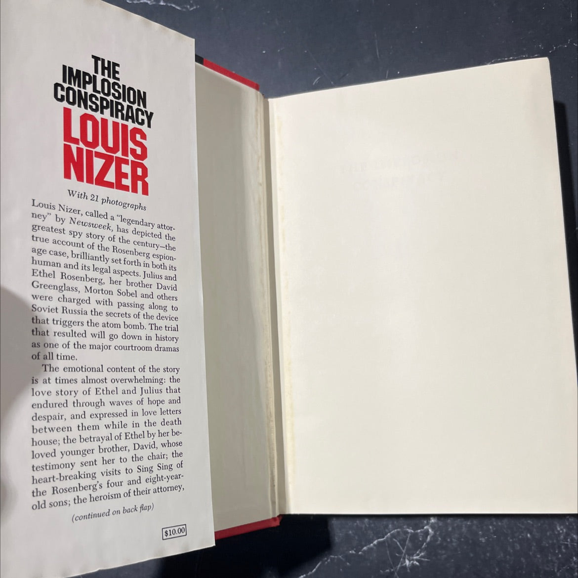the implosion conspiracy book, by louis nizer, 1973 Hardcover image 4