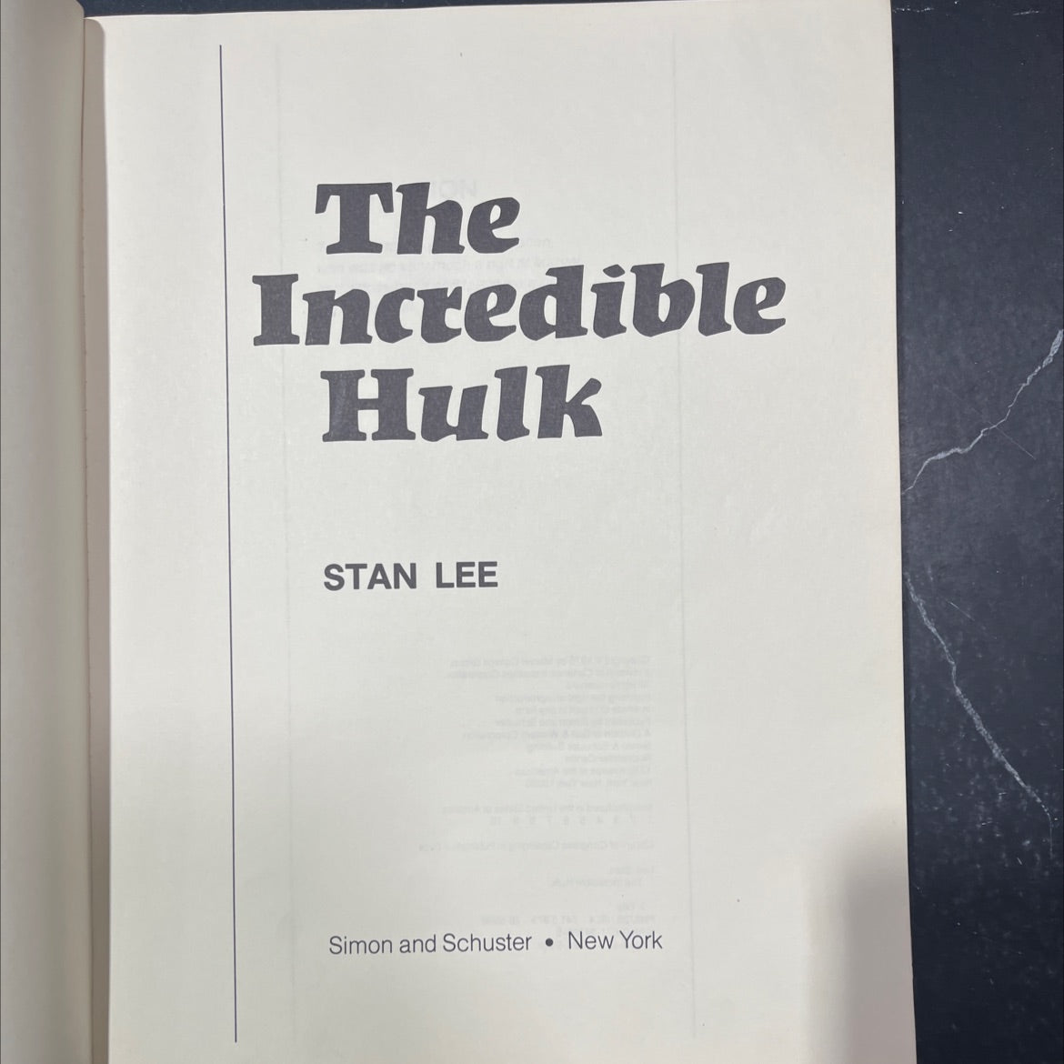 the incredible hulk book, by stan lee, 1978 Paperback image 2