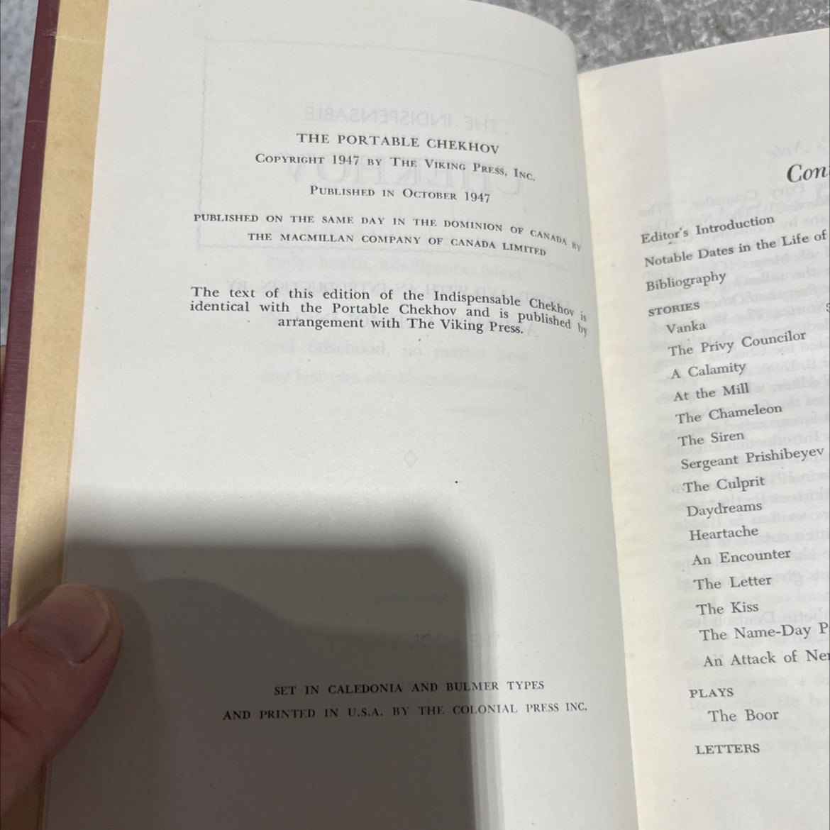 the indispensable chekhov book, by anton chekhov, 1951 Hardcover image 3