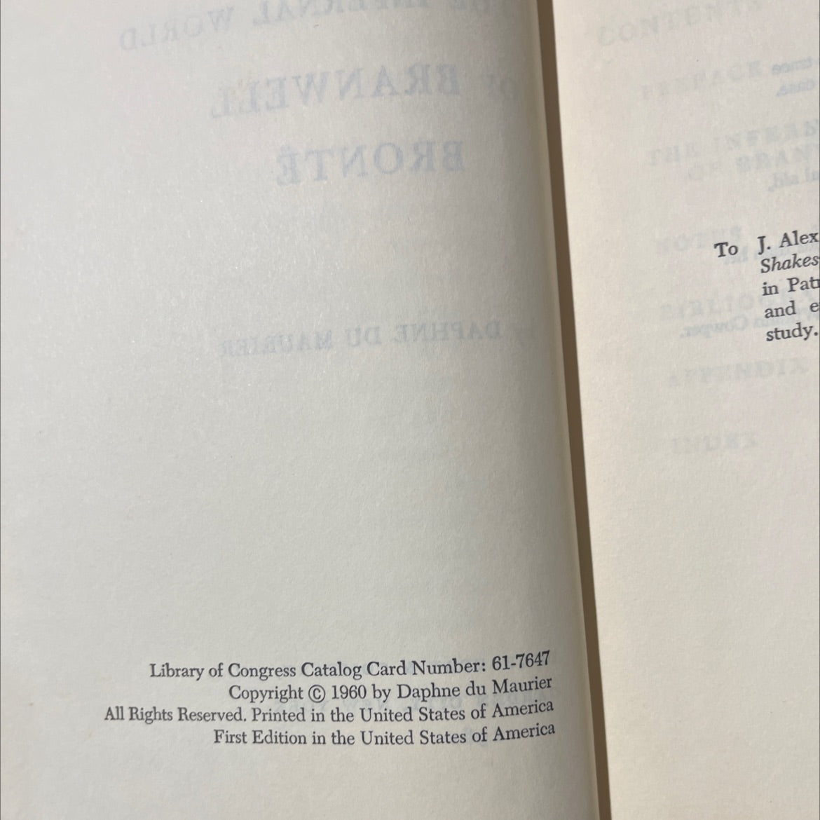 the infernal world of branwell brontë book, by daphne du maurier, 1961 Hardcover image 3