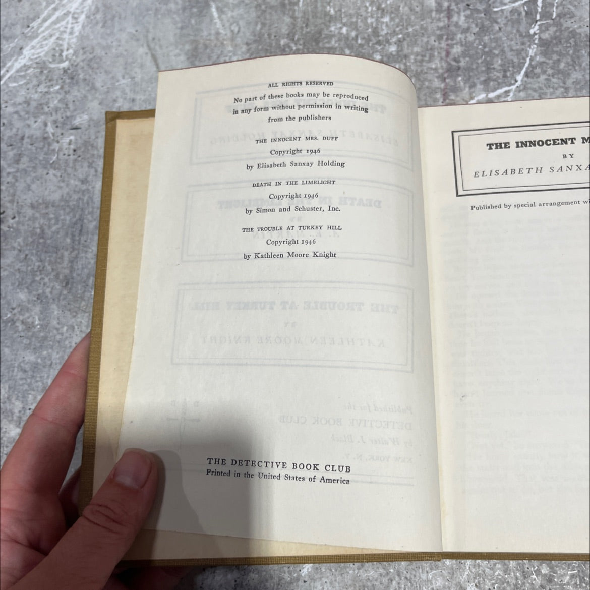 the innocent mrs. duff book, by elisabeth sanxay holding, 1946 Hardcover image 3