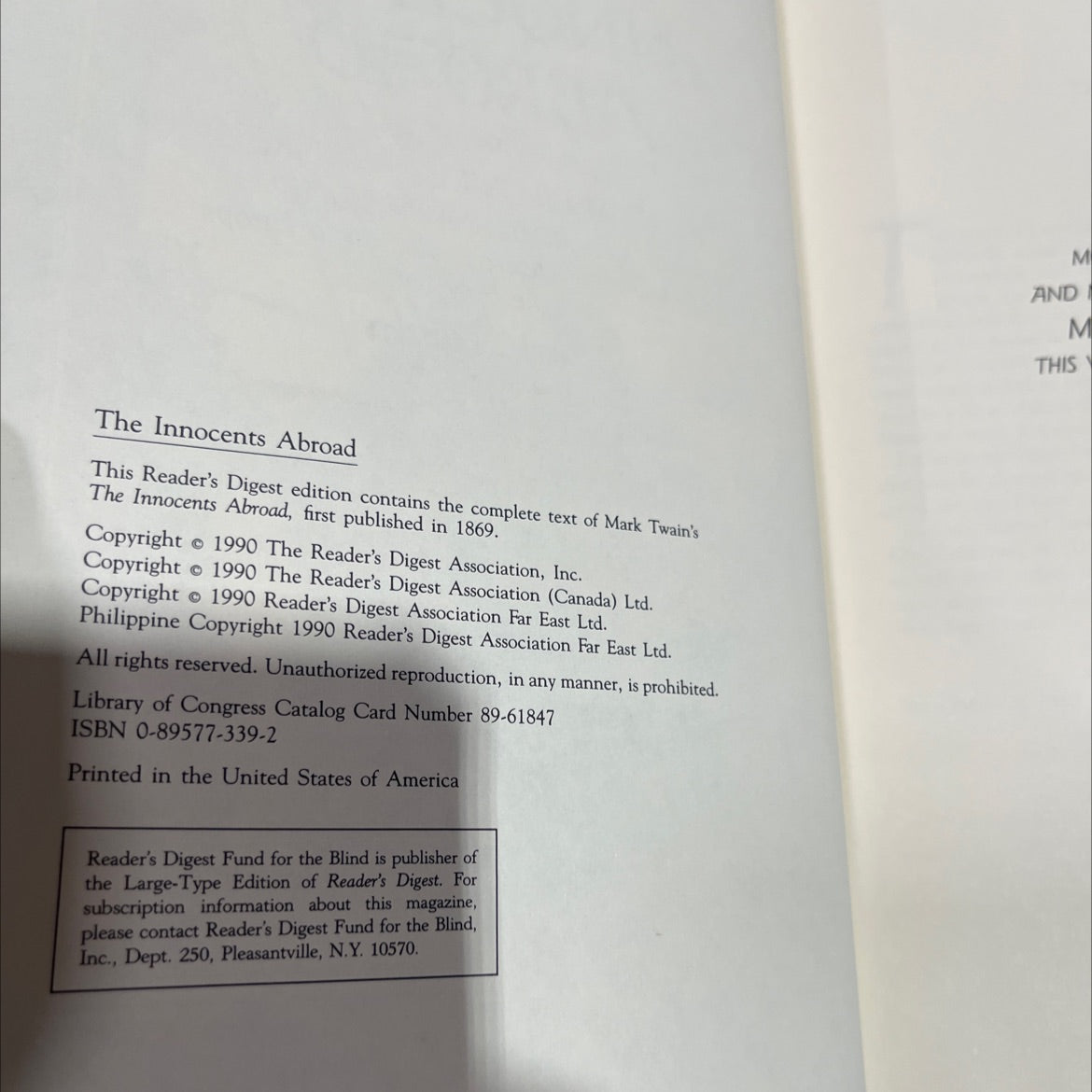 the innocents abroad or the new pilgrims' progress book, by Mark Twain, 1990 Hardcover image 3