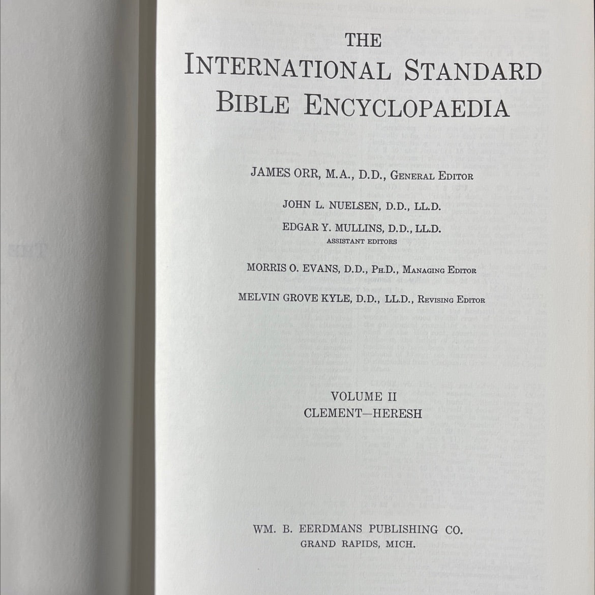 the international standard bible encyclopaedia book, by james orr, 1939 Hardcover image 2