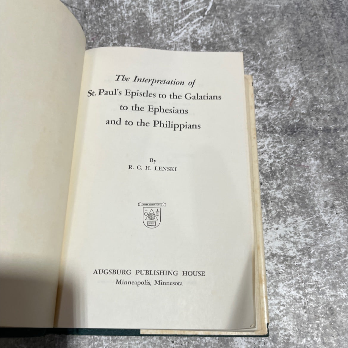 the interpretation of st. paul's epistles to the galatians to the ephesians and to the philippians book, by r. c. h. image 2