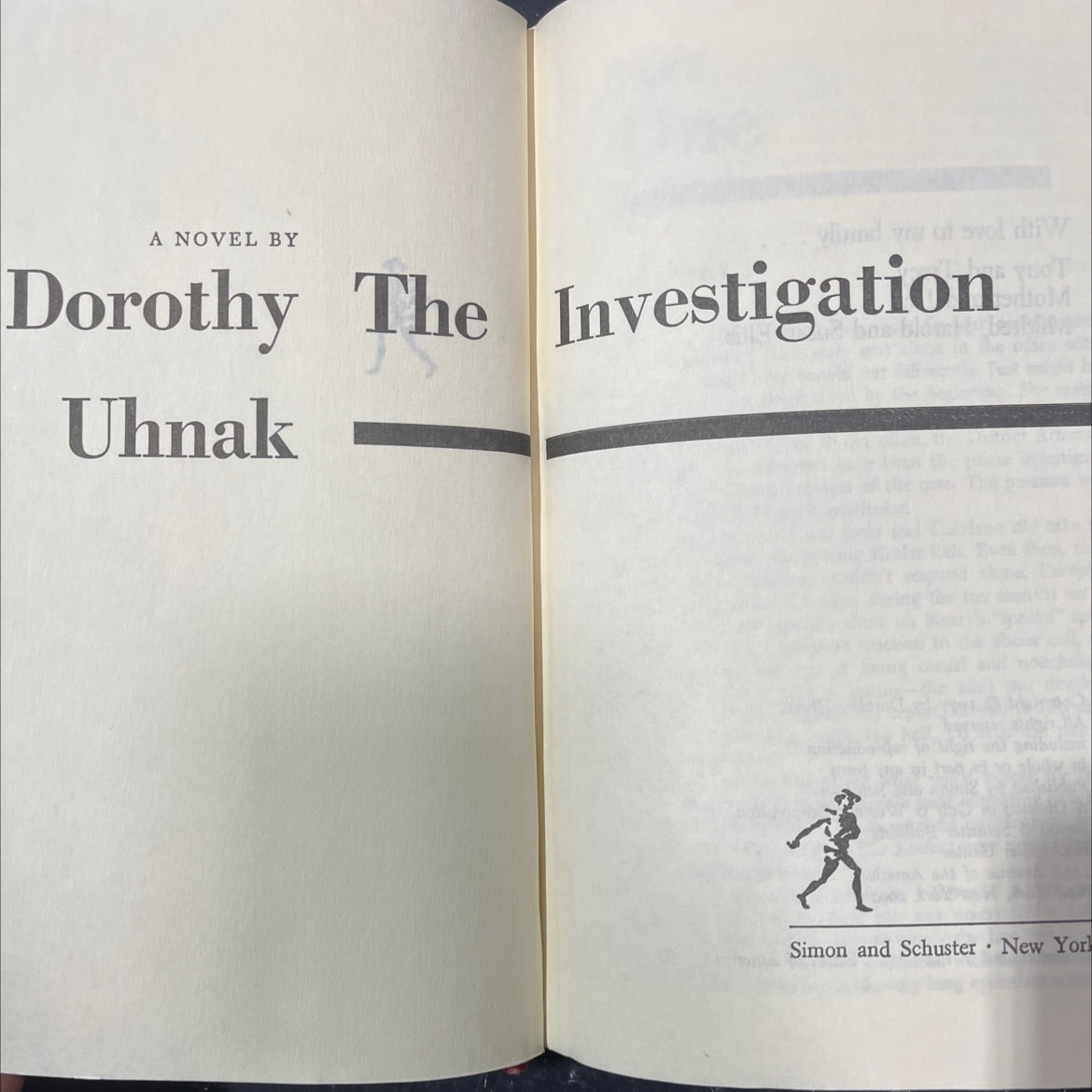 the investigation book, by dorothy uhnak, 1977 Hardcover image 2