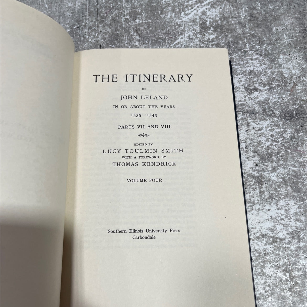the itinerary of john leland in or about the years 1535 1543 parts vii and viii book, by lucy toulmin smith, 1964 image 2