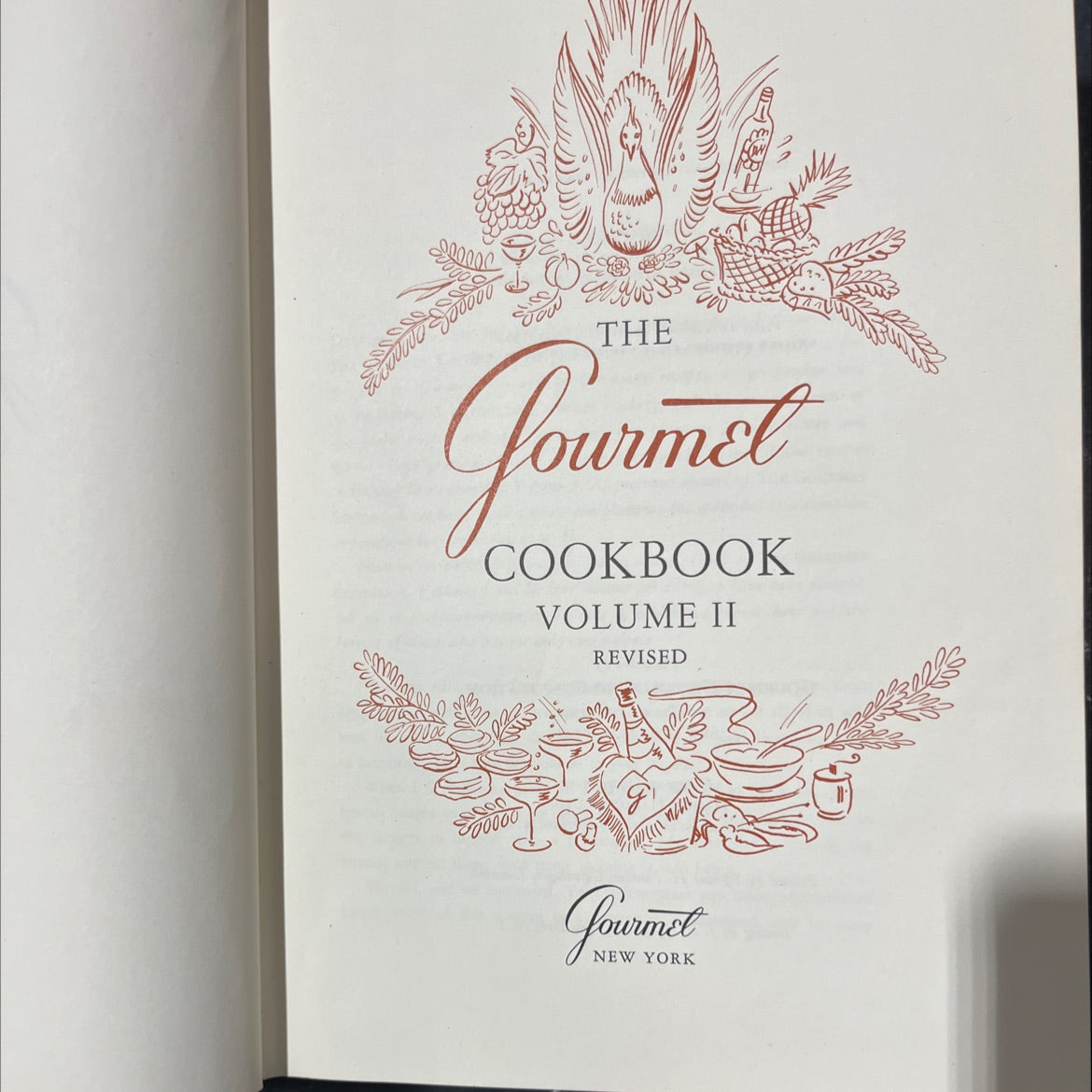 the jourmet cookbook volume ii revised book, by gourmet, inc., 1965 Hardcover image 2