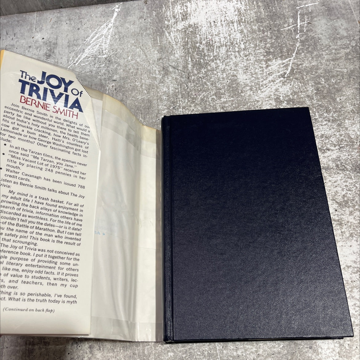 the joy of trivia book, by Bernie Smith, 1976 Hardcover image 4