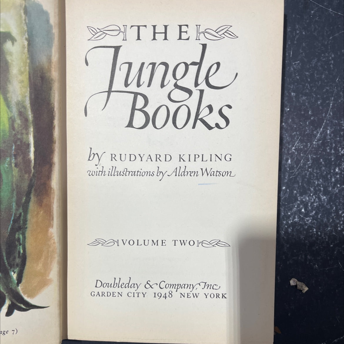 the jungle books book, by rudyard kipling, 1948 Hardcover image 2