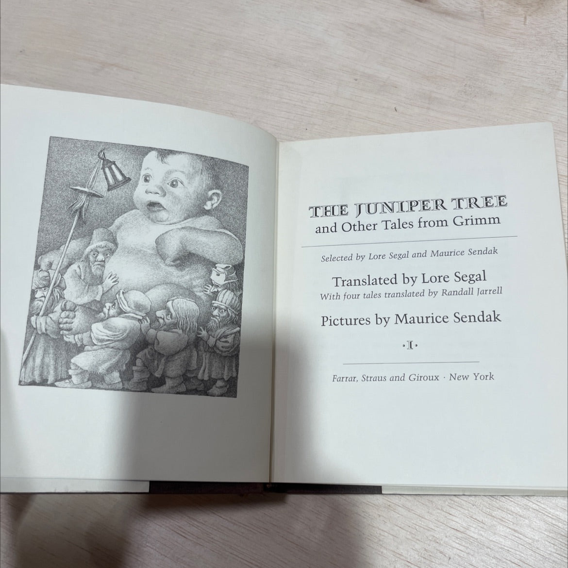 the juniper tree and other tales from grimm book, by lore segal and maurice sendak, 1973 Hardcover image 2
