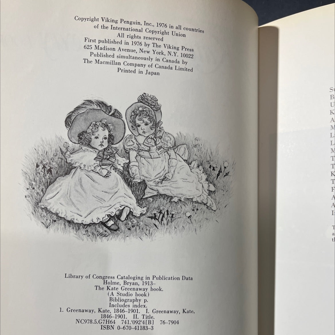 the kate greenaway book book, by bryan holme, 1976 Hardcover image 3