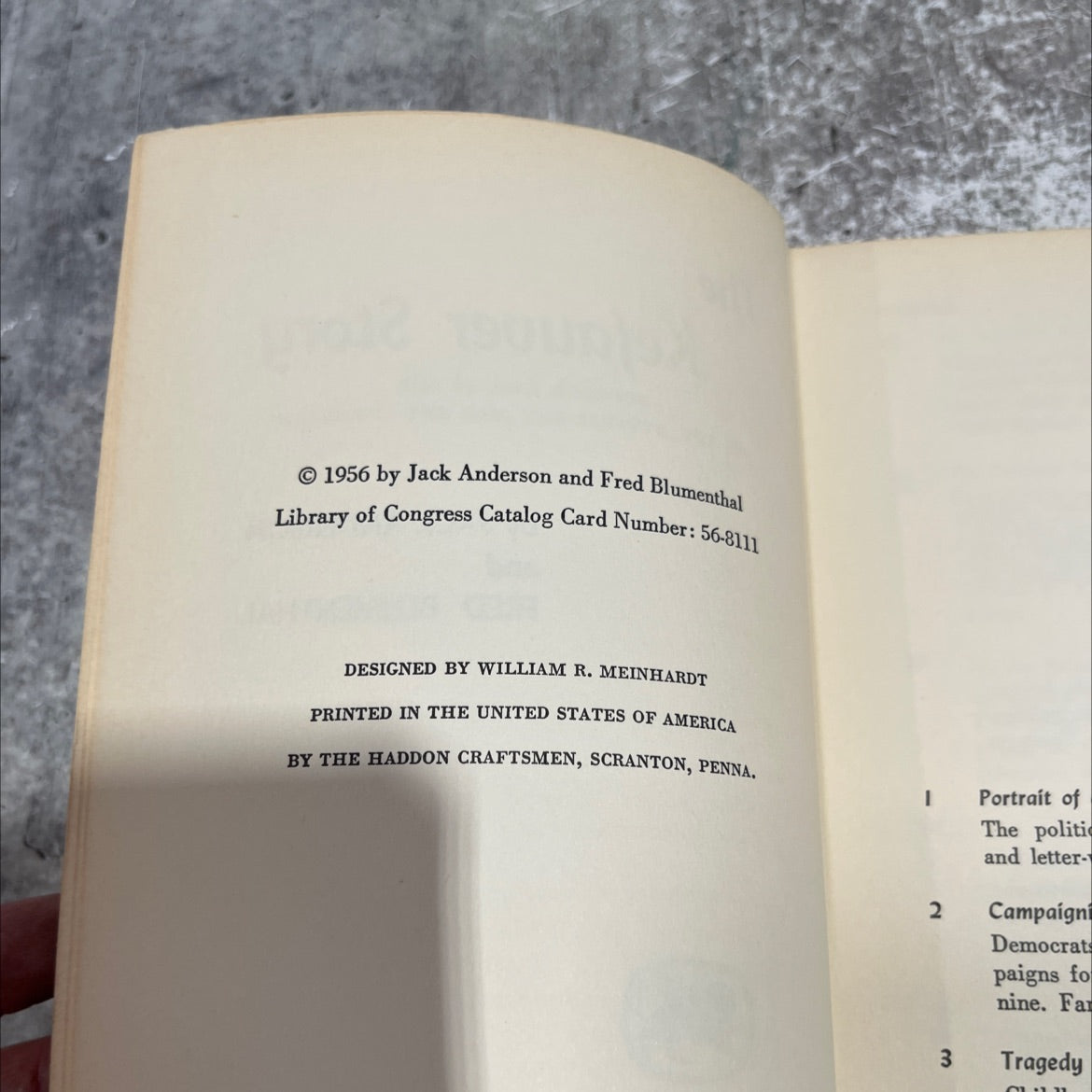 the kefauver story book, by jack anderson and fred blumenthal, 1956 Hardcover image 3