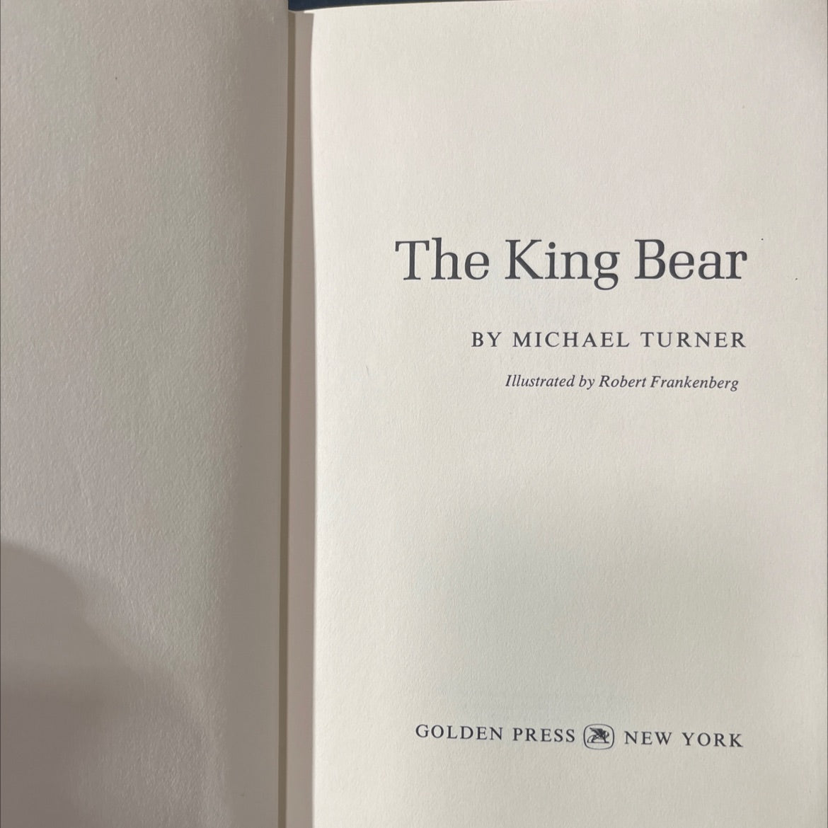 the king bear book, by michael turner, 1968 Hardcover image 2