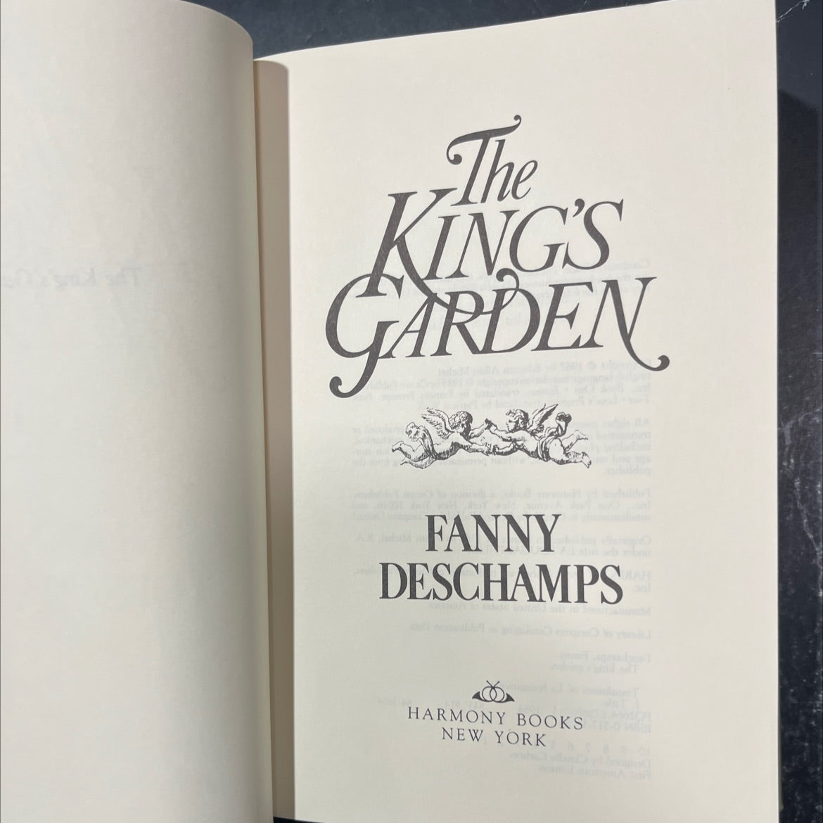 the king's garden book, by fanny deschamps, 1985 Hardcover image 2