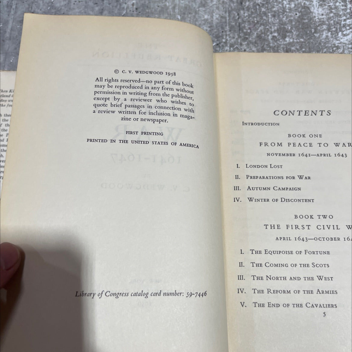 the king's war 1641-1647 book, by c. v. wedgwood, 1959 Hardcover image 3
