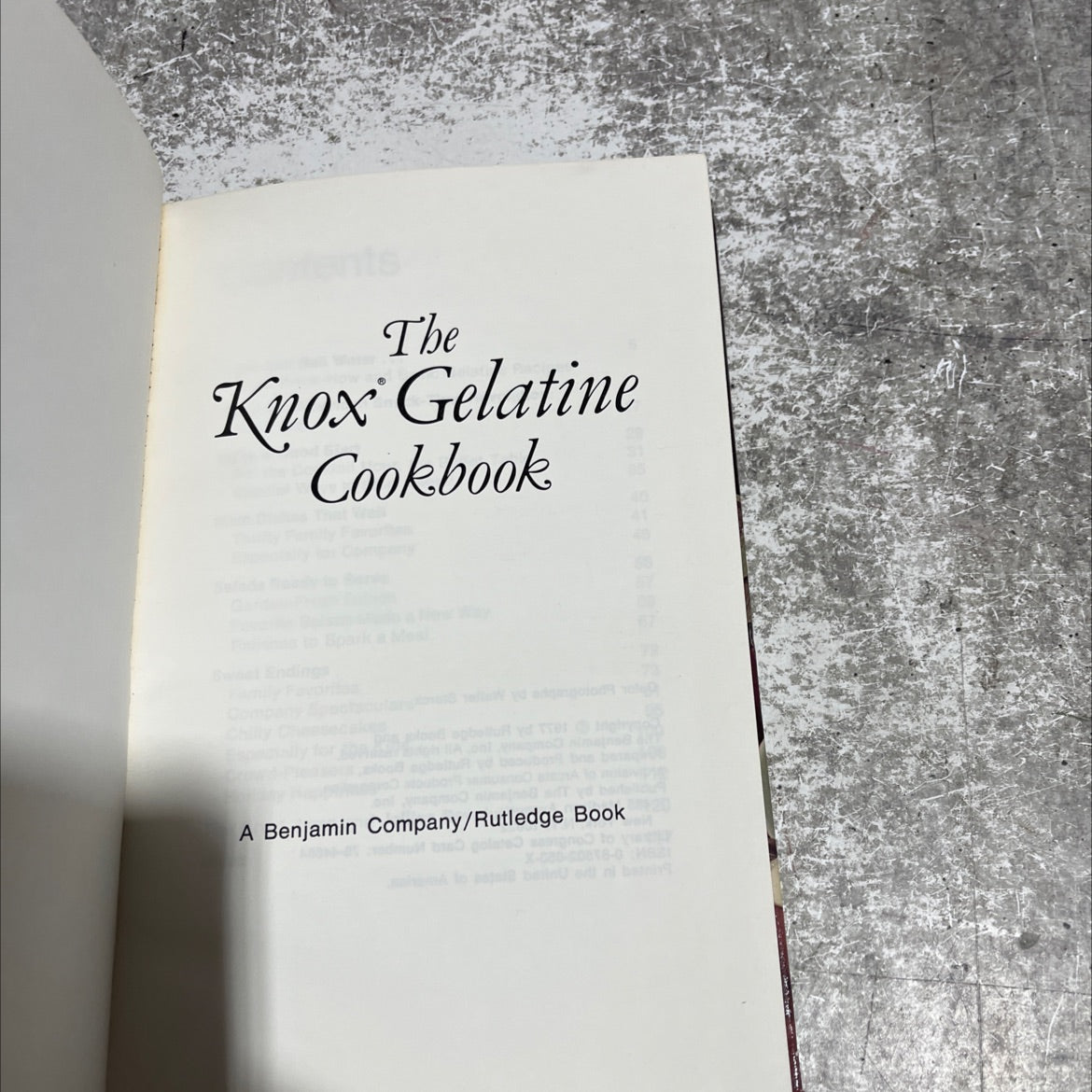the knox gelatine cookbook book, by unknown, 1977 Hardcover image 2
