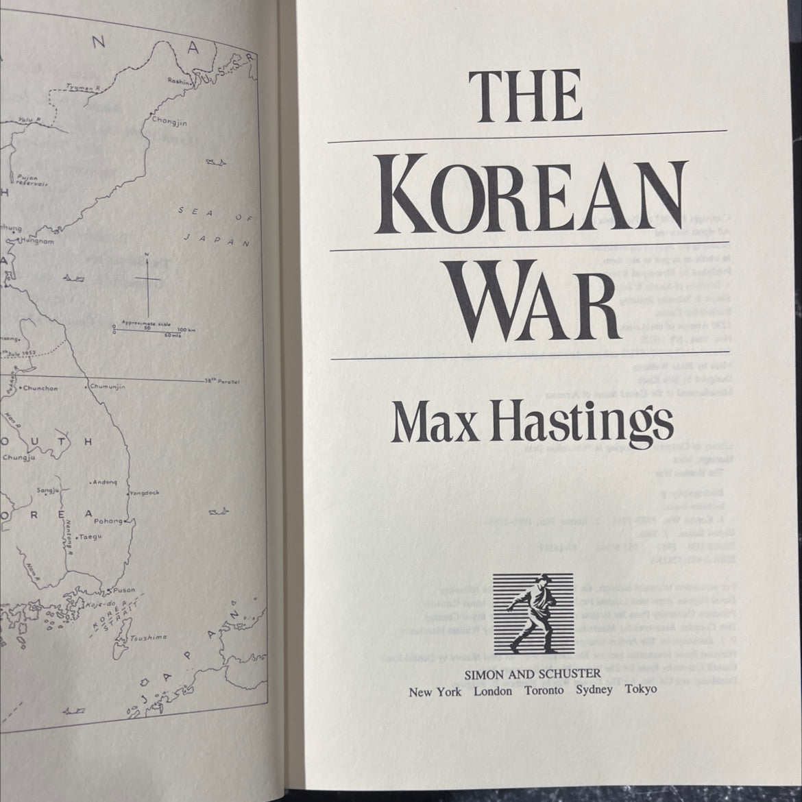 the korean war book, by max hastings, 1987 Hardcover image 2