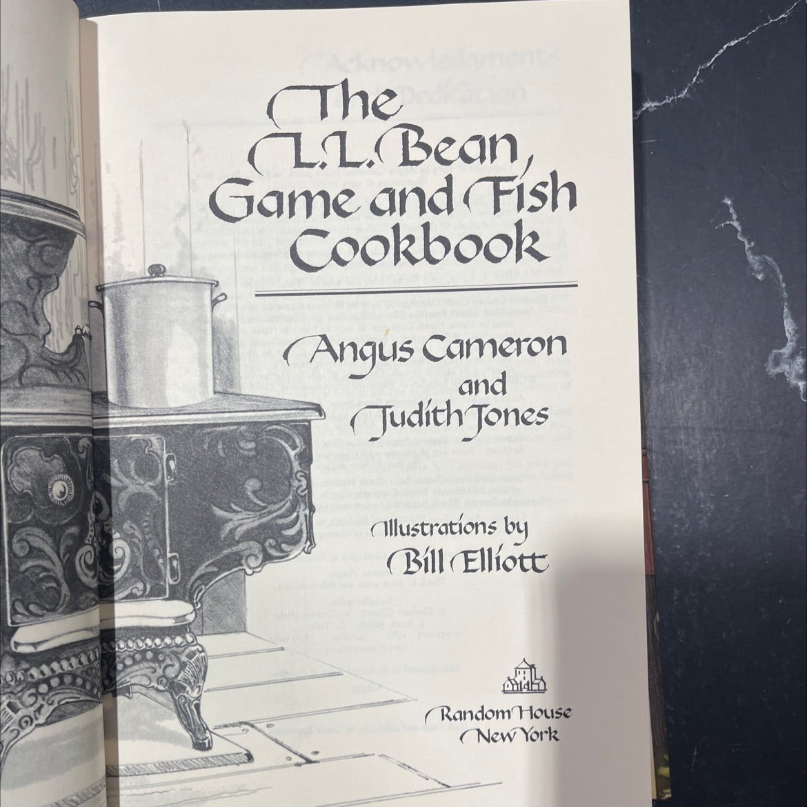 the l.l. bean game and fish cookbook book, by angus cameron, judith jones, 1983 Hardcover image 2