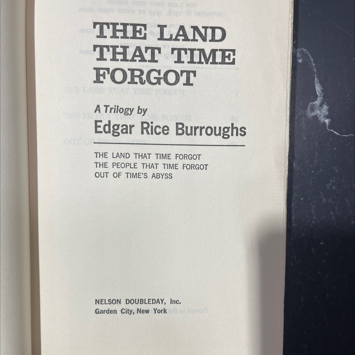 the land that time forgot a trilogy book, by edgar rice burroughs, 1946 Hardcover image 2