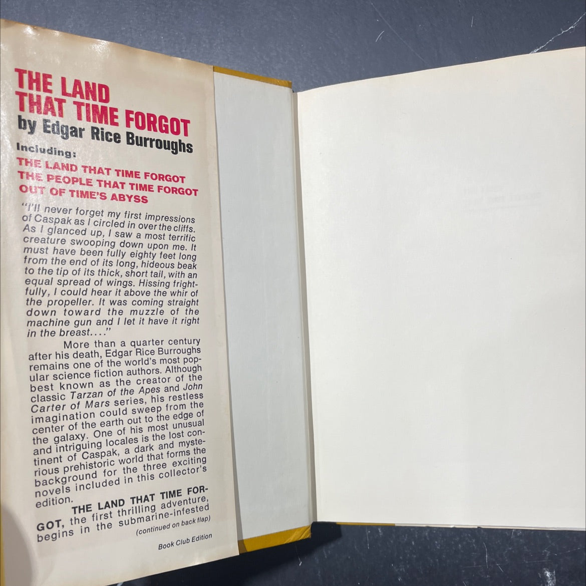 the land that time forgot a trilogy book, by edgar rice burroughs, 1946 Hardcover image 4