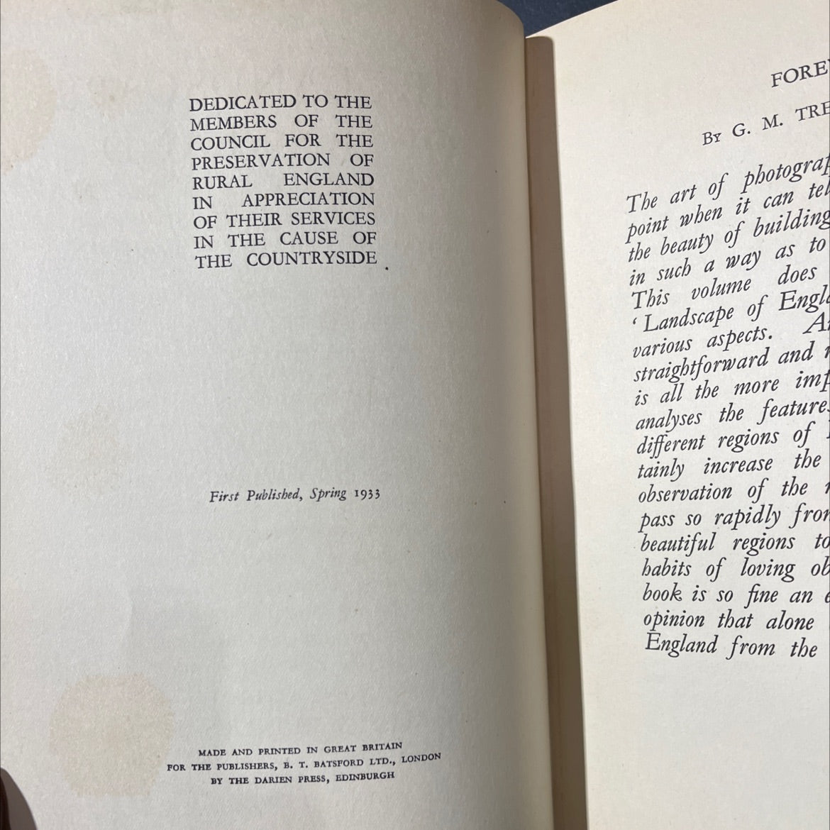 the landscape of england book, by charles bradley ford, 1933 Hardcover image 3