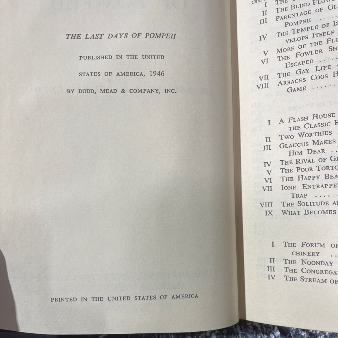 the last days of pompeii book, by sir edward g. e. bulwer-lytton, 1946 Hardcover image 3